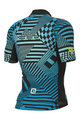 ALÉ Cycling short sleeve jersey - PR-S CHECKER - light blue