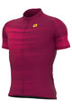 ALÉ Cycling short sleeve jersey - SOLID TURBO - bordeaux