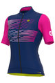 ALÉ Cycling short sleeve jersey - PR-S LOGO LADY - purple/pink