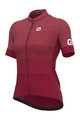 ALÉ Cycling short sleeve jersey - SOLID LEVEL LADY - bordeaux