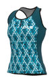 ALÉ Cycling sleeveless jersey - SOLID CANDY LADY - turquoise