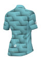 ALÉ Cycling short sleeve jersey - SOLID SHARP LADY - light blue