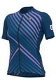 ALÉ Cycling short sleeve jersey - PR-R FAST LADY - blue