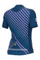 ALÉ Cycling short sleeve jersey - PR-R FAST LADY - blue