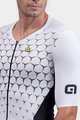 ALÉ Cycling skinsuit - R-EV1 HIVE - white