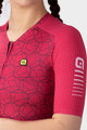 ALÉ Cycling short sleeve jersey - R-EV1  VELOCITY LADY - bordeaux
