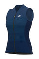 ALÉ Cycling sleeveless jersey - SOLID LEVEL LADY - blue