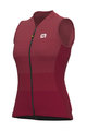 ALÉ Cycling sleeveless jersey - SOLID LEVEL LADY - bordeaux