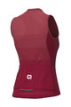 ALÉ Cycling sleeveless jersey - SOLID LEVEL LADY - bordeaux