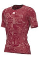 ALÉ Cycling short sleeve t-shirt - INTIMO BREAK - bordeaux