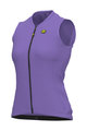 ALÉ Cycling sleeveless jersey - SOLID COLOR BLOCK LADY - purple