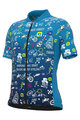 ALÉ Cycling short sleeve jersey - VIBES - turquoise