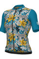 ALÉ Cycling short sleeve jersey - HIBISCUS PR-E - blue