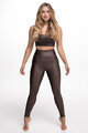 ATHLEEYA leggins - ESSENTIAL SHINE - brown