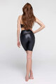 ATHLEEYA leggins - FASHION BIKER SHINE - black