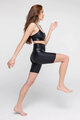 ATHLEEYA leggins - FASHION BIKER SHINE - black