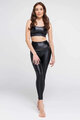 ATHLEEYA leggins - FASHION SHINE - black