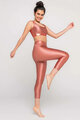ATHLEEYA leggins - DANCE SHINE - bronze