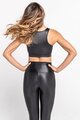 ATHLEEYA leggins - COFFEE SHINE - black