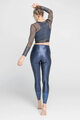 ATHLEEYA leggins - COFFEE SHINE - blue