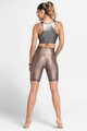 ATHLEEYA leggins - COFFEE BIKER SHINE - beige