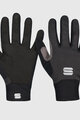 SPORTFUL Cycling long-finger gloves - KIDS SOFTSHELL - black