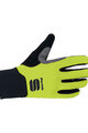 SPORTFUL Cycling long-finger gloves - KIDS SOFTSHELL - yellow/black