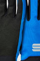 SPORTFUL Cycling long-finger gloves - KIDS SOFTSHELL - blue/black