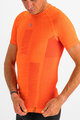 SPORTFUL Cycling short sleeve t-shirt - 2ND SKIN - orange