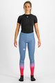 SPORTFUL Cycling leggins - APEX - light blue/red