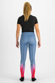 SPORTFUL Cycling leggins - APEX - light blue/red