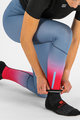 SPORTFUL Cycling leggins - APEX - light blue/red