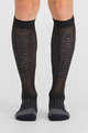 SPORTFUL Cycling knee-socks - APEX LONG - black/red