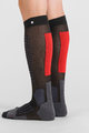 SPORTFUL Cycling knee-socks - APEX LONG - black/red
