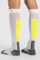 SPORTFUL Cycling knee-socks - APEX LONG - white/yellow