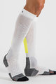 SPORTFUL Cycling knee-socks - APEX LONG - white/yellow
