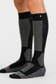 SPORTFUL Cycling knee-socks - WARM WOOL LONG - black/grey