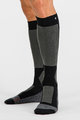 SPORTFUL Cycling knee-socks - WARM WOOL LONG - black/grey
