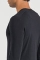 SPORTFUL Cycling long sleeve t-shirt - MERINO LS - black