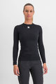 SPORTFUL Cycling long sleeve t-shirt - MERINO - black