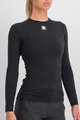 SPORTFUL Cycling long sleeve t-shirt - MERINO - black