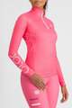 SPORTFUL Cycling winter long sleeve jersey - DORO APEX W - pink