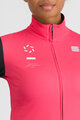 SPORTFUL Cycling winter long sleeve jersey - SQUADRA W - pink/black