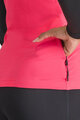SPORTFUL Cycling winter long sleeve jersey - SQUADRA W - pink/black