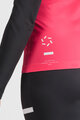SPORTFUL Cycling winter long sleeve jersey - SQUADRA W - pink/black