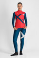 SPORTFUL Cycling winter long sleeve jersey - SQUADRA W - red/blue