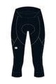 SPORTFUL Cycling 3/4 lenght shorts without bib - NEO - black