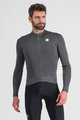 SPORTFUL Cycling winter long sleeve jersey - MONOCROM THERMAL - anthracite