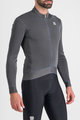 SPORTFUL Cycling winter long sleeve jersey - MONOCROM THERMAL - anthracite