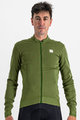 SPORTFUL Cycling winter long sleeve jersey - MONOCROM THERMAL - green